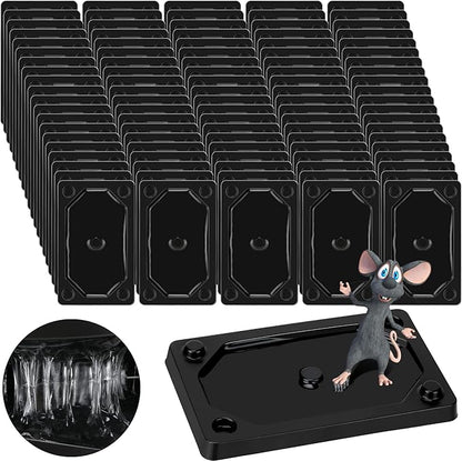 Qualirey 64 Pieces Mouse and Insect Glue Traps Heavier Sticky Traps with Non-Toxic Glue for Mice