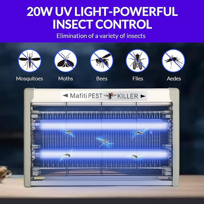 mafiti Electric Bug Zapper, Powerful 20w Fly Zapper Traps Indoor Electric Mosquito Zapper Fly