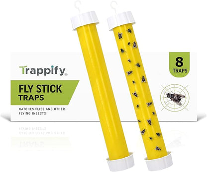 Trappify Hanging Fly Traps Outdoor: Fruit Fly Traps for Indoors | Gnat Trap | Gnat Traps for House