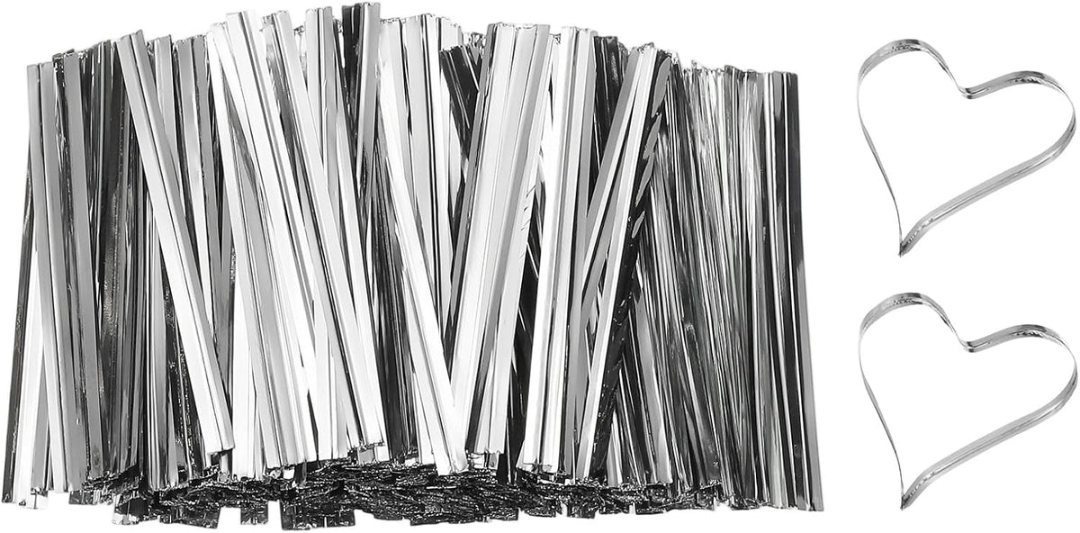 PATIKIL Bag Twist Ties 2 Inch, 800 Pcs Metallic Bread Ties for Treat Plastic Bags Gift Wrapping