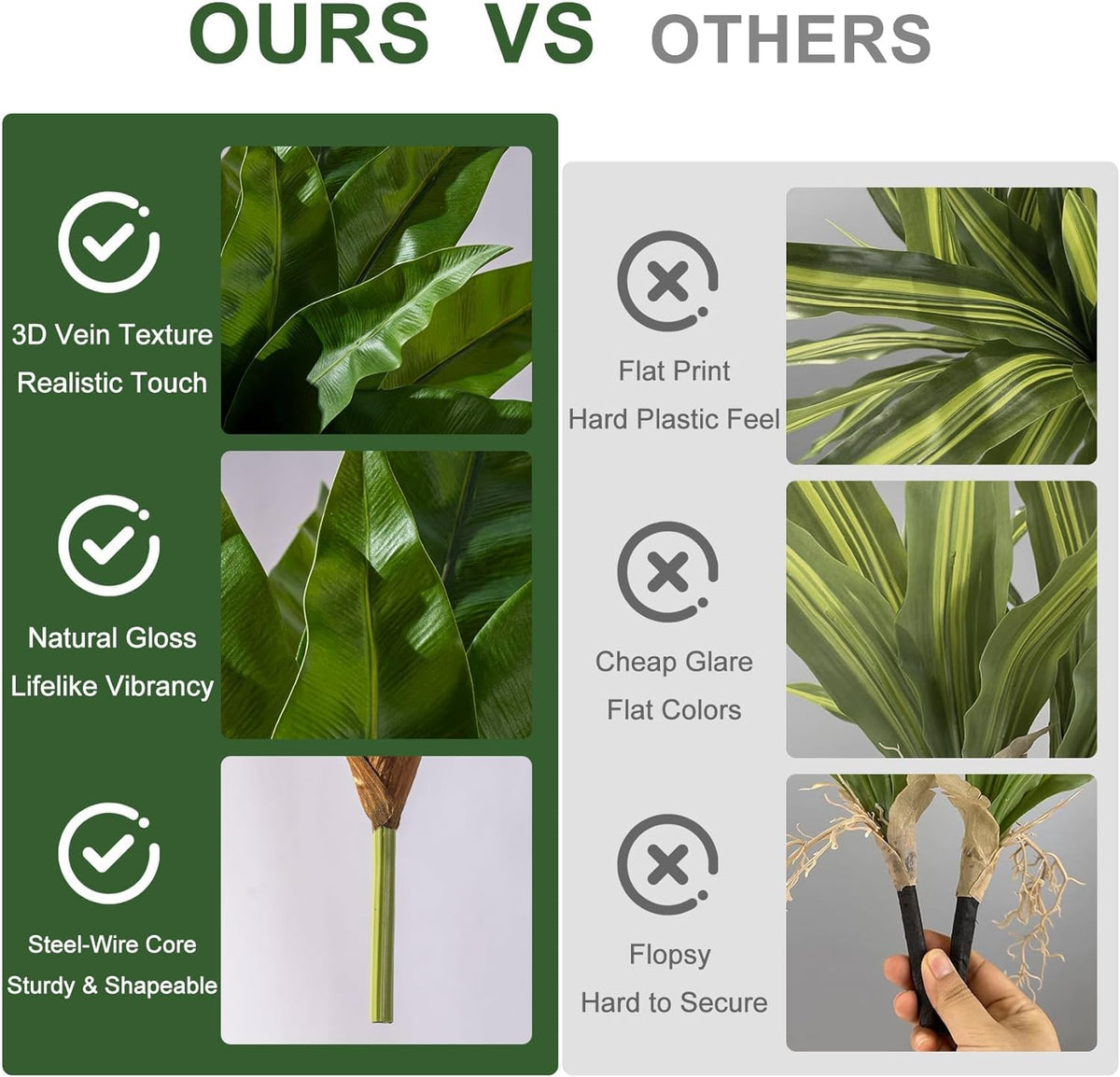 4 Pcs Artificial Greenery Stems Fake Bird Nest Fern Faux Branches Artificial Plants Realistic Fake