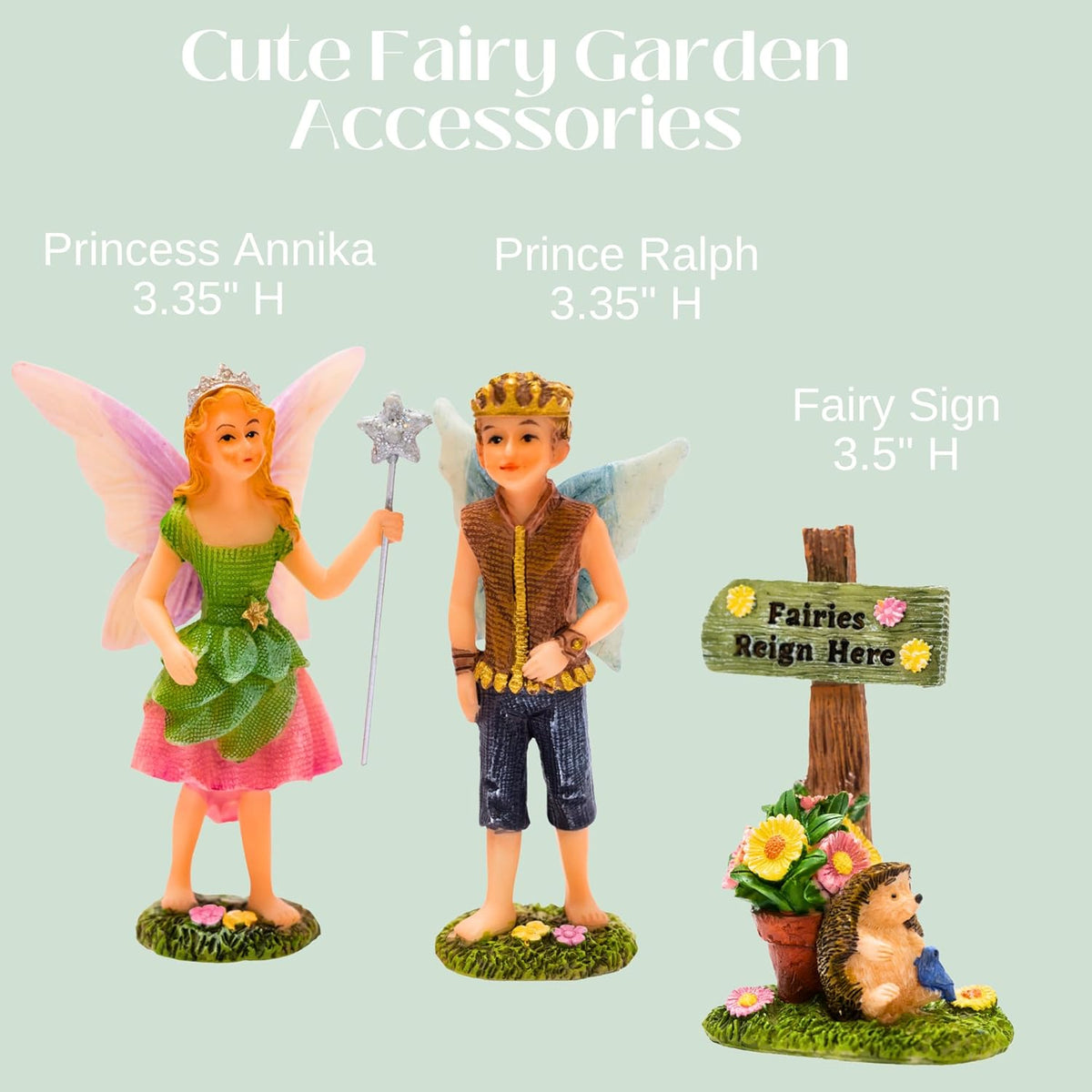PRETMANNS Fairy House Kit - Fairy Garden Accessories for Outdoor Miniature Village Decor, with