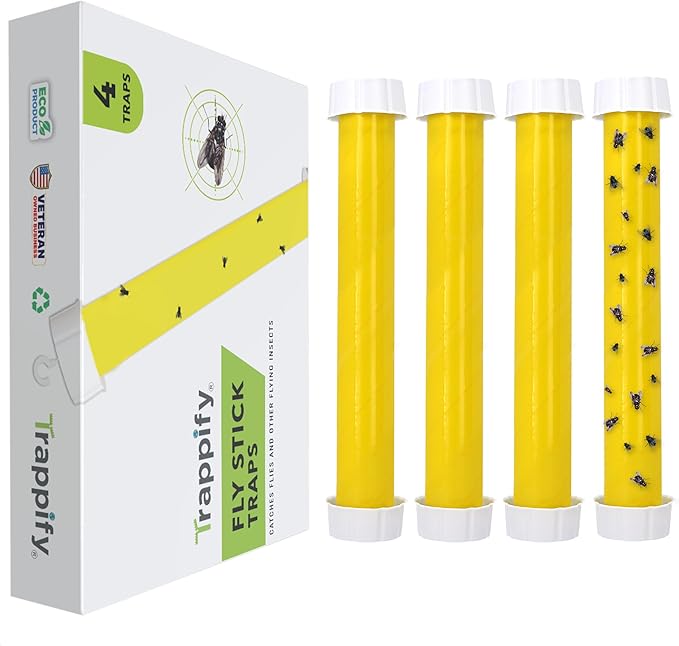 Trappify Hanging Fly Traps Outdoor: Fruit Fly Traps for Indoors | Gnat Trap | Gnat Traps for House