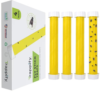 Trappify Hanging Fly Traps Outdoor: Fruit Fly Traps for Indoors | Gnat Trap | Gnat Traps for House