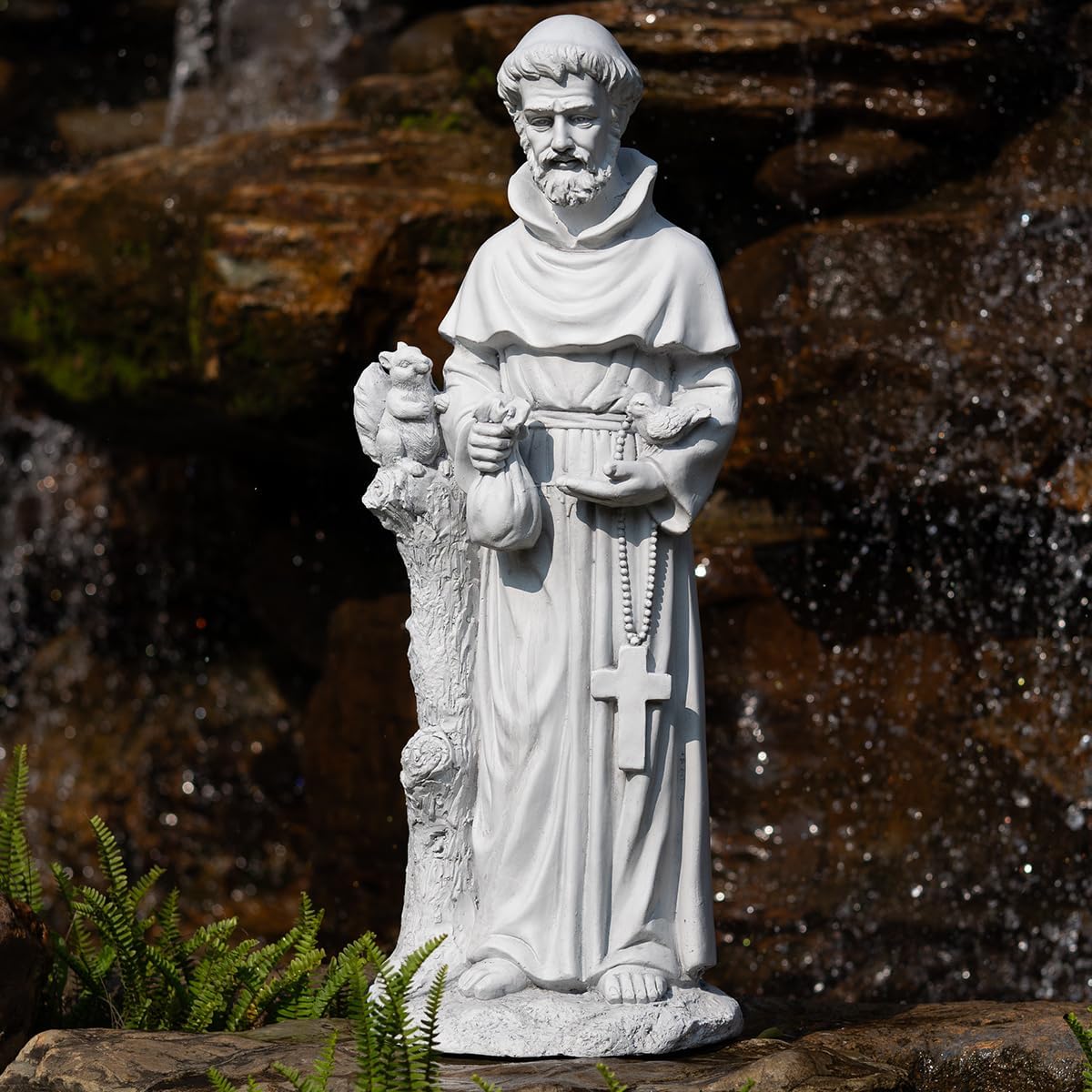 St Francis Garden Statues, Saint Francis of Assisi Catholic Christian Yard Decor Lawn Garden Patio