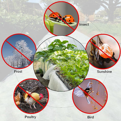 LHongL Plant Covers Freeze Protection with Ultra Fine Mesh Reusable Floating Row Cover for Plants