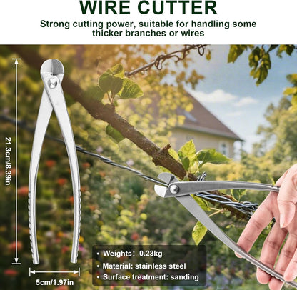 6 PCS Bonsai Pruning Tool Set, 6 Different Roles of Scissors to Meet All the Needs of the Usage