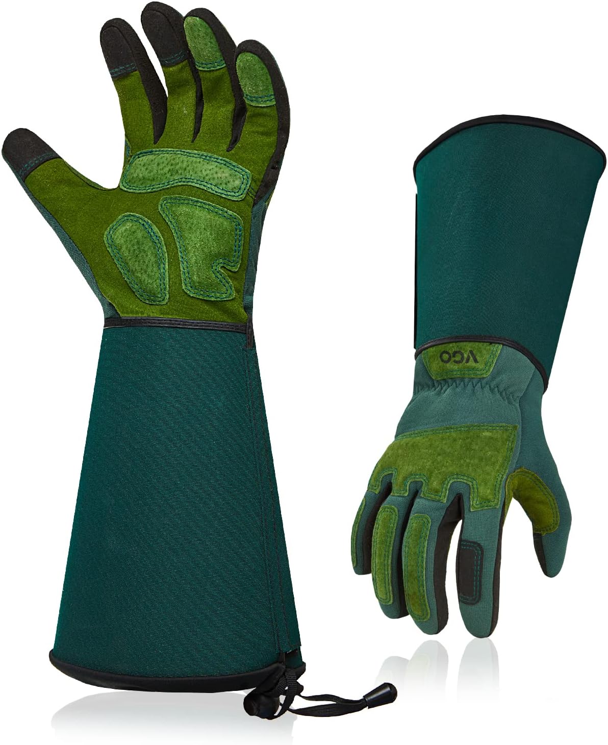 Vgo... 1 Pair Gardening Gloves Unses,Safety Work Gloves,Long Sleeves Gauntlet,Puncture-proof,Thorn