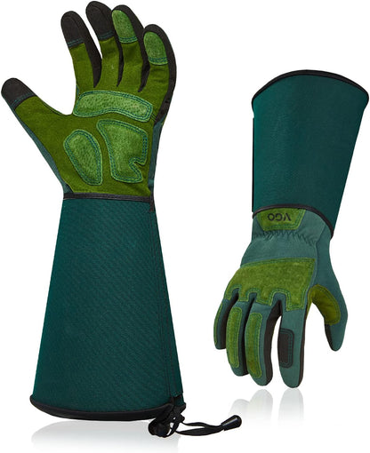 Vgo... 1 Pair Gardening Gloves Unses,Safety Work Gloves,Long Sleeves Gauntlet,Puncture-proof,Thorn