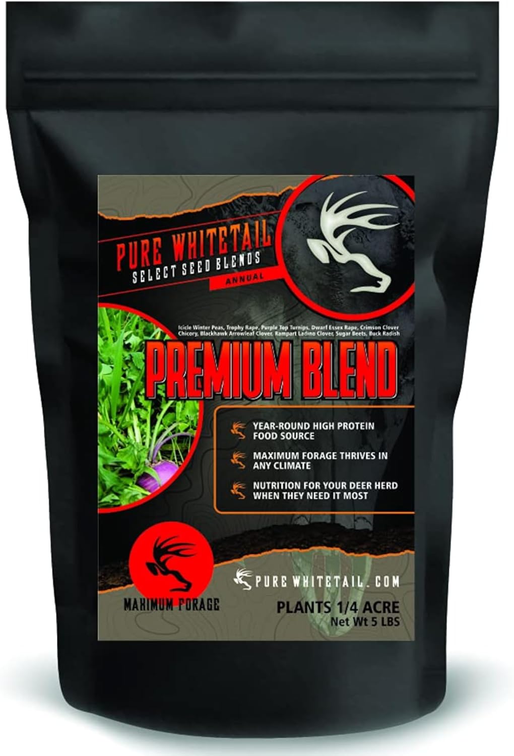 Premium Blend | Select Seed Blends | Food Plot Seeds for Deer | Perennial | All Season High Protein
