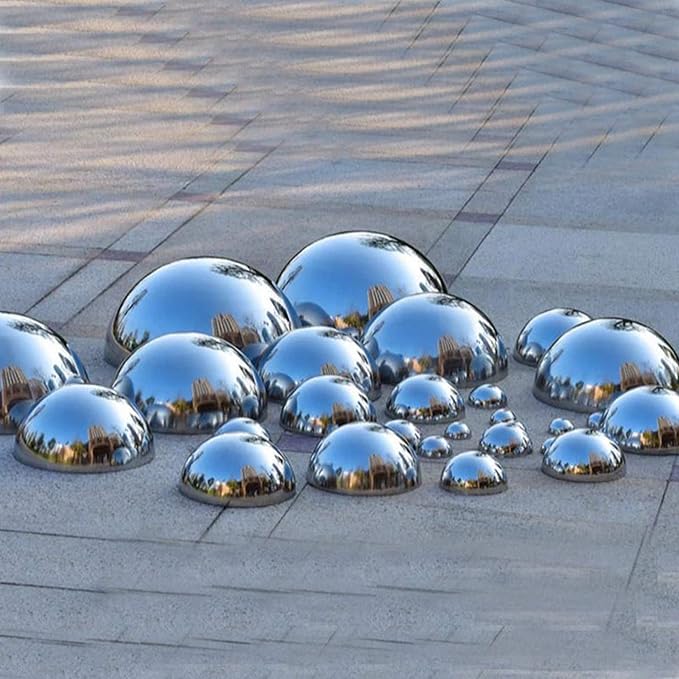 6pcs Hollow Hemisphere Ball Gazing Ball Half for Outdoor Decoration Shopping Mall Decor Wall