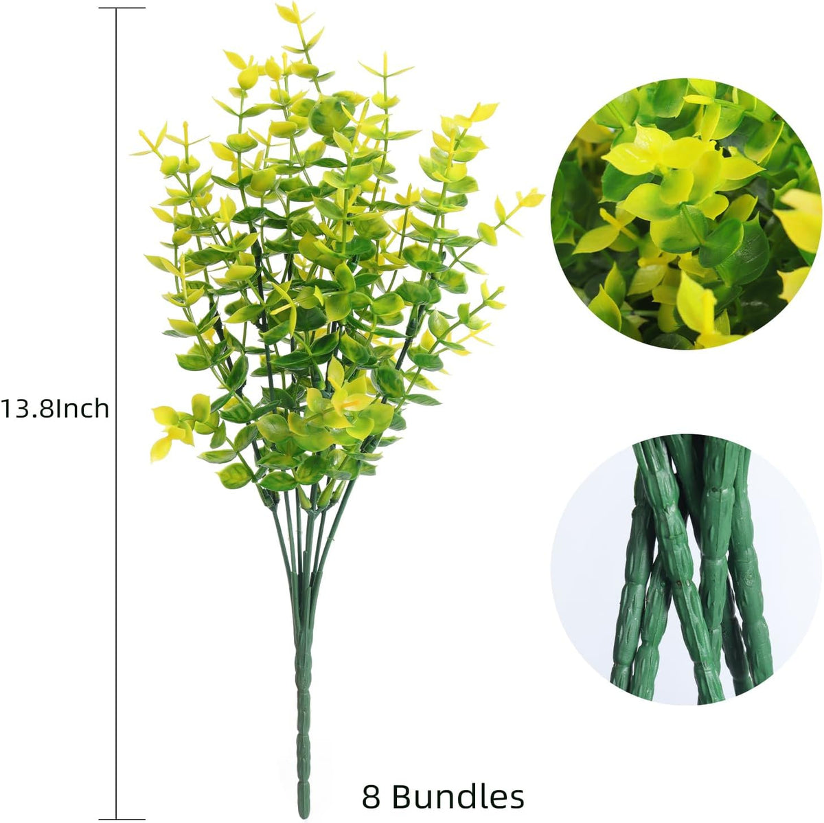 RECUTMS Artificial Boxwood Plants Outdoor Fake Spring Plants Uv Resistant Artificial Shrubs for