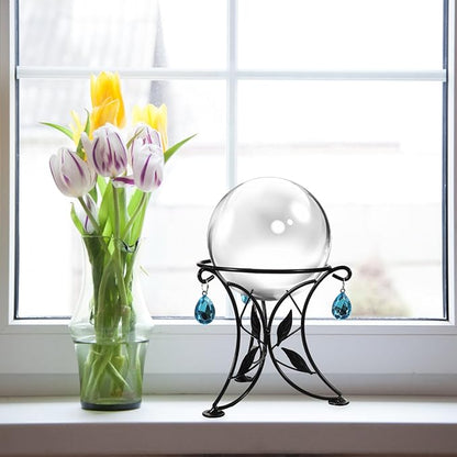 Yardwe Gazing Ball Stand, Metal Ball Stand Crystal Ball Stand Globe Stand Sphere Holder Glass Bowl