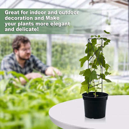 17.5 Inch Indoor Plant Trellis for Climbing Plants,Metal Trellis,Small Garden Trellis for Potted