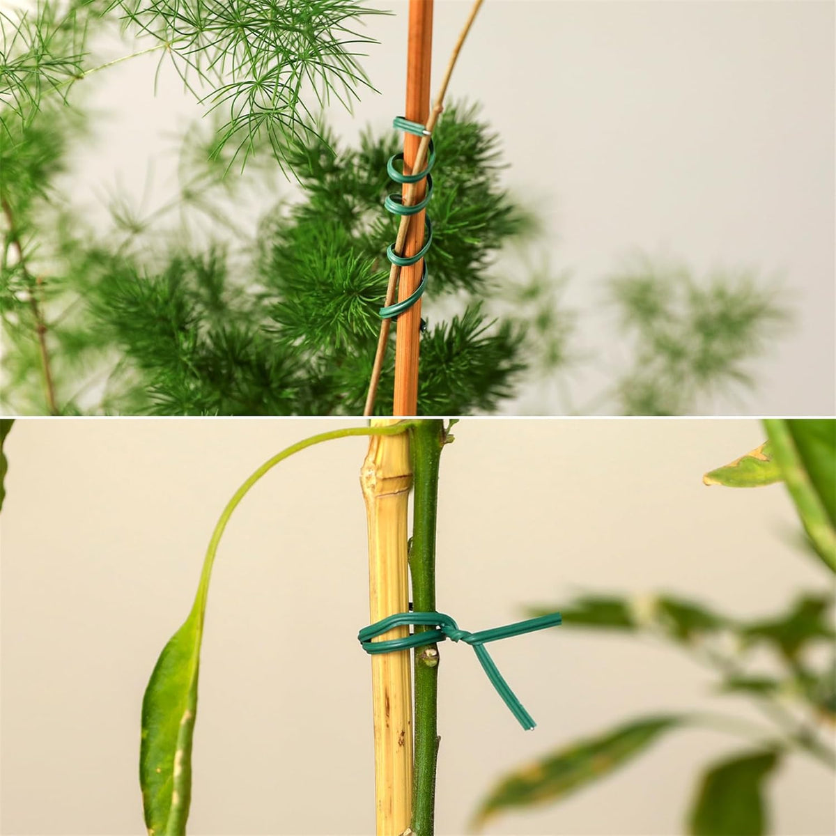 Tangyinrd 300 pcs 5 inch Blackish Green Plastic Twist Ties, Cable Ties, for Bags, Gardening Tools