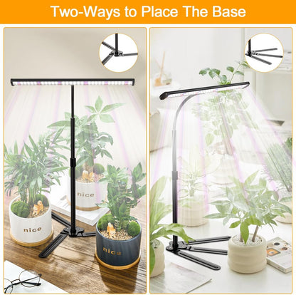 Super-Bright Grow Light for Indoor Plants, 6000K 108LEDs Full Spectrum Plant Lamp with Timer