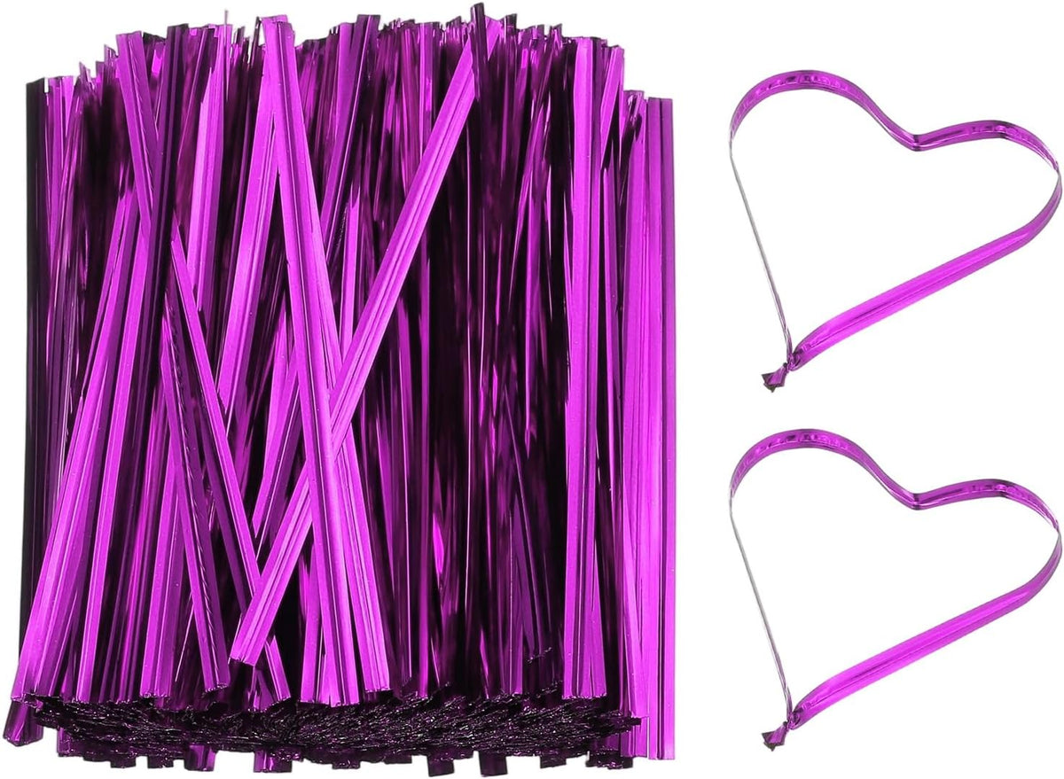PATIKIL Bag Twist Ties 4 Inch, 800 Pcs Metallic Bread Ties for Treat Plastic Bags Gift Wrapping