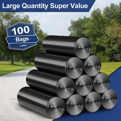 30-35 Gallon Trash Bags Heavy Duty 1.5 Mil - 35" x 37" 100 Count Large Black Garbage Bags 30+