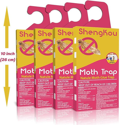 Effective and Refillable Dual Moth Pheromone Traps, Ultimate Solution to Clothes & Pantry Moth