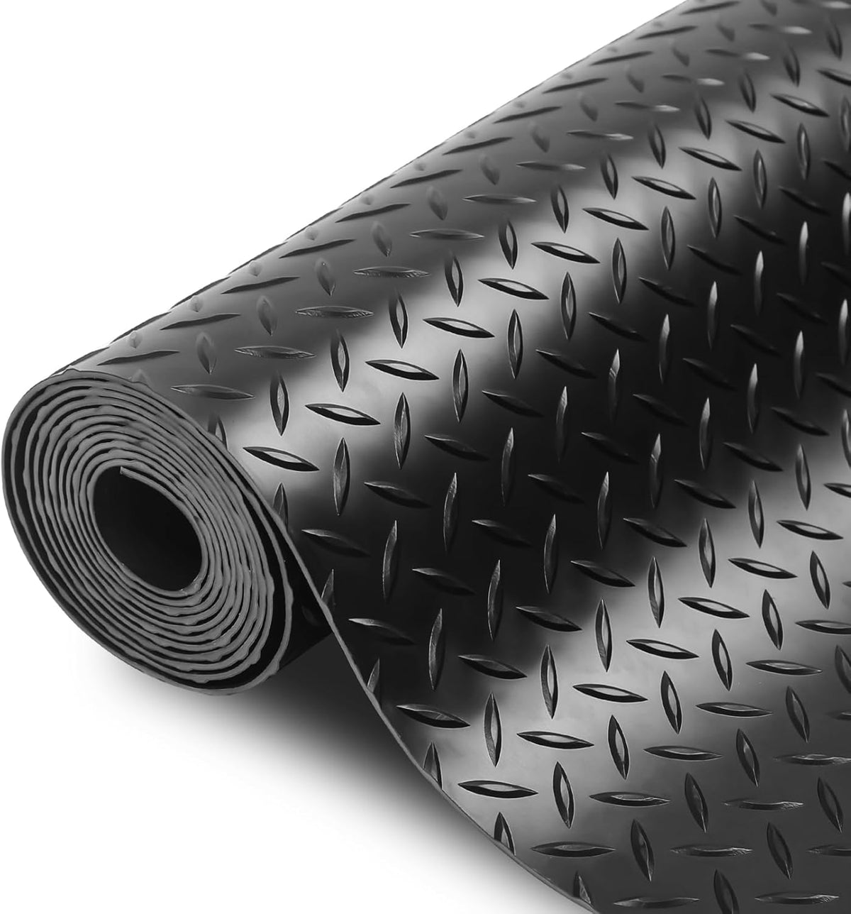 SEAL 6 x 15 Ft Premium Garage Floor Mat, Solid 2.8mm Thickened Black Commercial Grade Heavy Duty