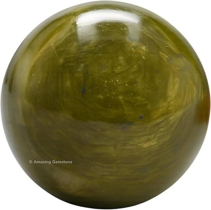 Amazing Gemstone Vesuvianite Crystal Ball with Stand - 2 Inches Crystal Sphere Meditation Balls for