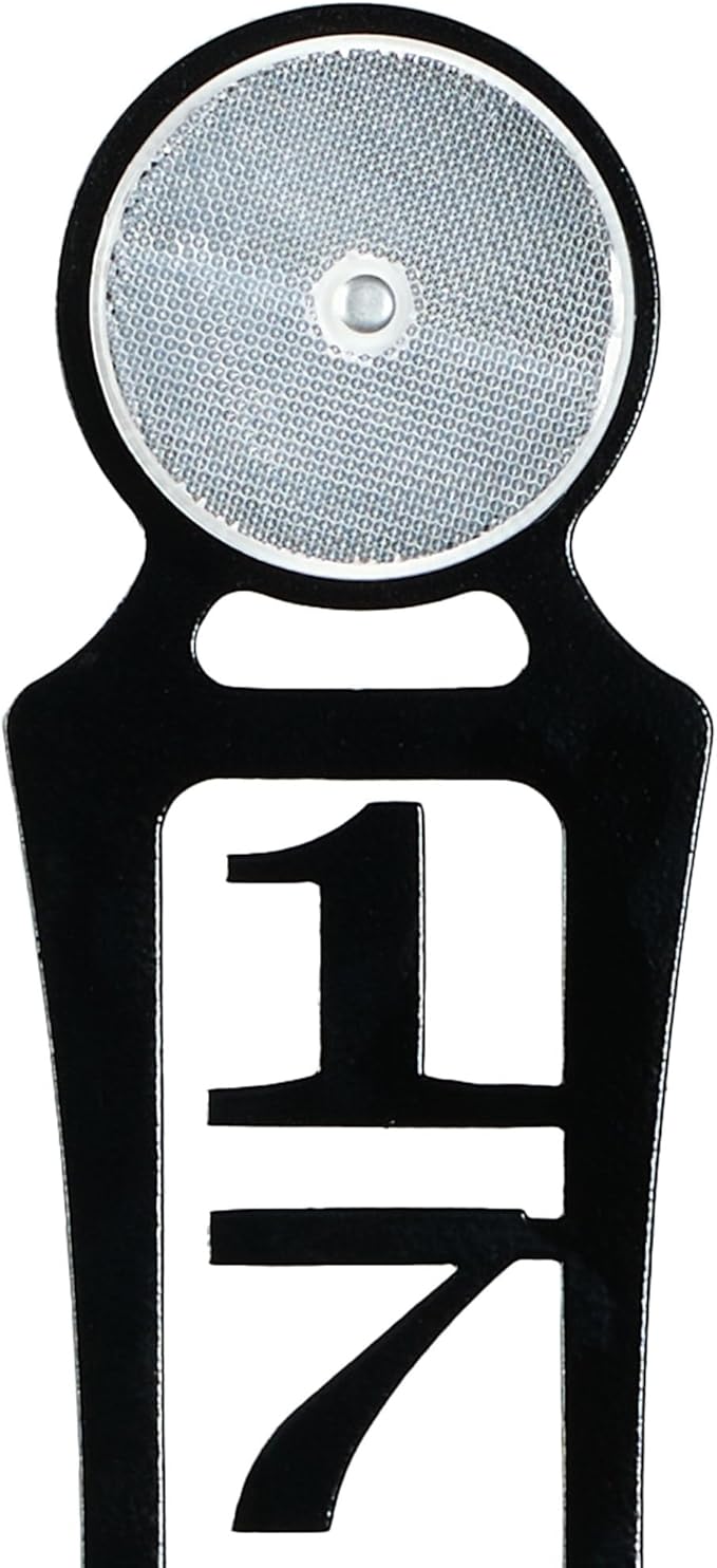 Pathways Vertical Custom Reflective Driveway Marker Set of Two | Personalize with 1-5 House Numbers