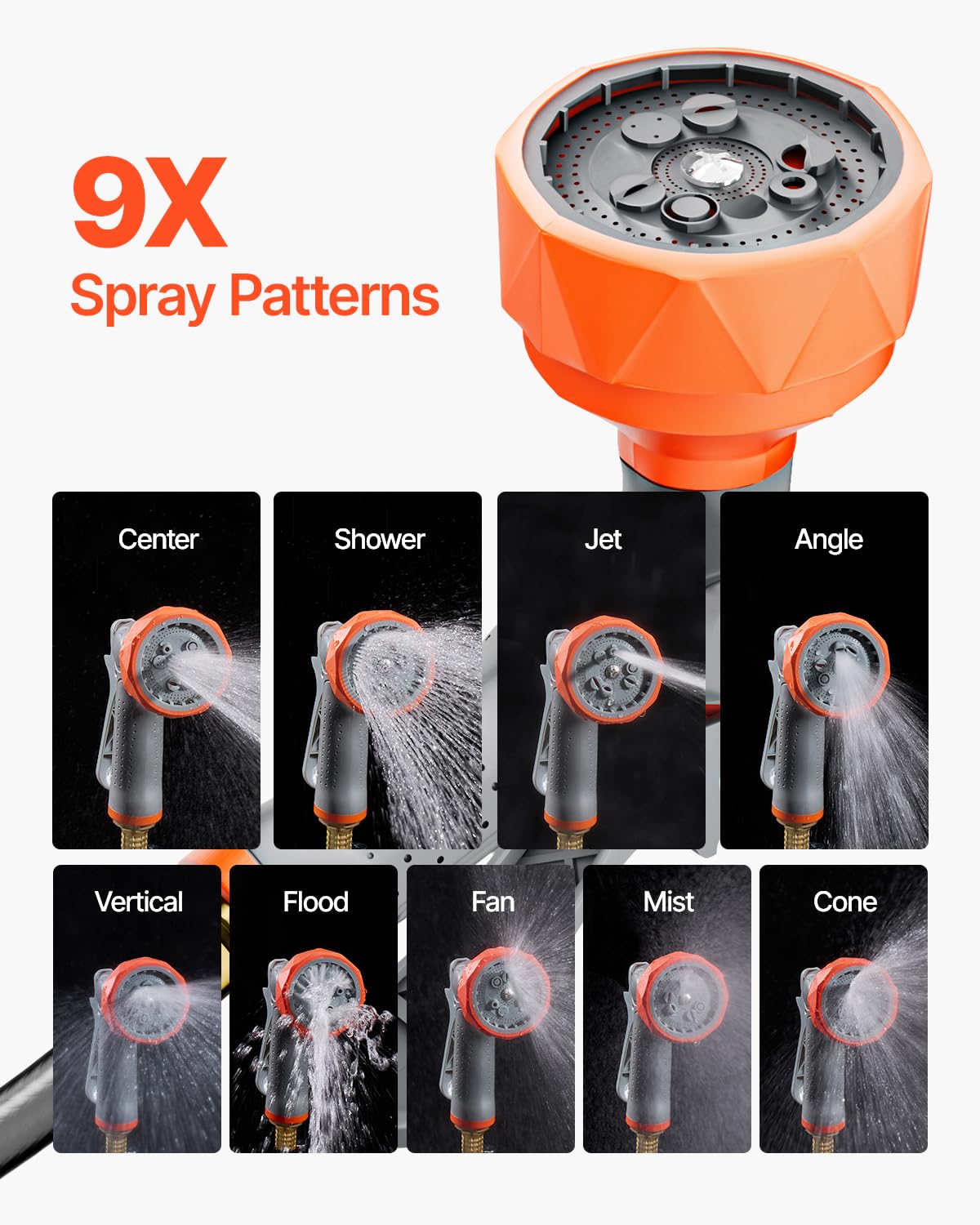 VEVOR Retractable Garden Hose Reel, 1/2 Inch x 84 ft Wall Mounted Heavy Duty Garden Hose Reel with