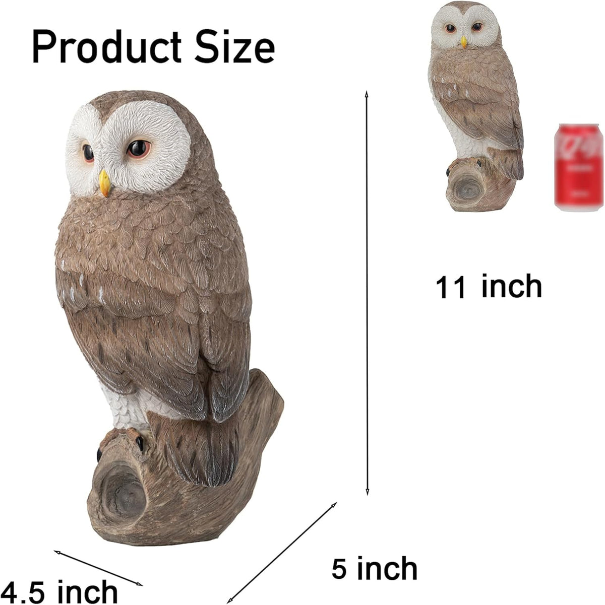 Owl Outdoor Statues Garden Yard - Decoration Home Decor Indoor Desk Tabletop Collectible Figurines
