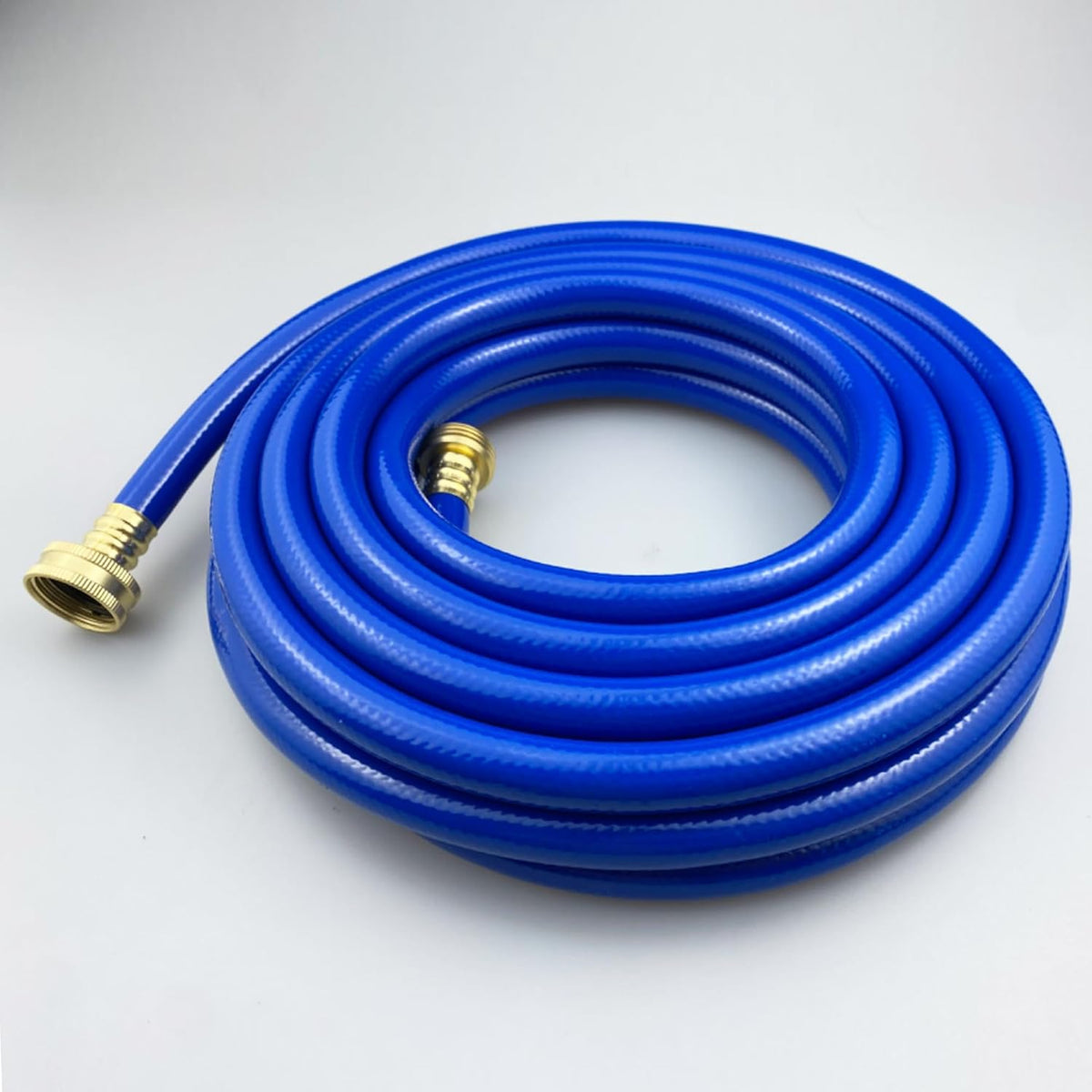PVC Garden Hose 1/2 Inch Green Heavy Duty Water Hose with Solid Brass Fittings,No Leaking
