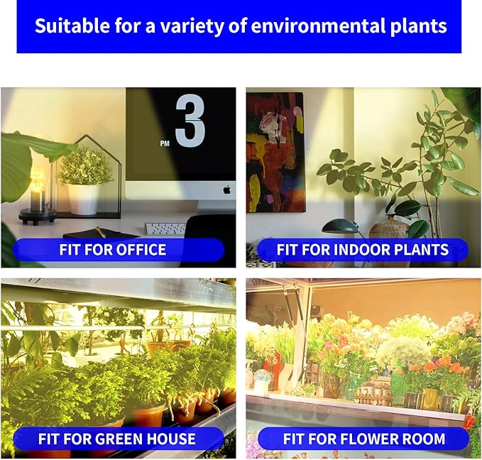 13 Inches Strip Growing Lamp for Indoor Plants, 3500K Full Spectrum LED Grow Light Strips with Auto
