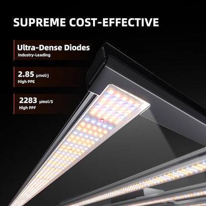 Spider Farmer G8600 Cost-Effective 800W LED Grow Lights, 4x4ft/5x5ft Coverage Commercial Bar Style