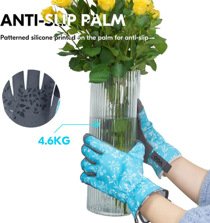Vgo... 1-Pair Gardening Gloves Ladies, Soft synthetic leather Working Gloves,Sratch protection(Size
