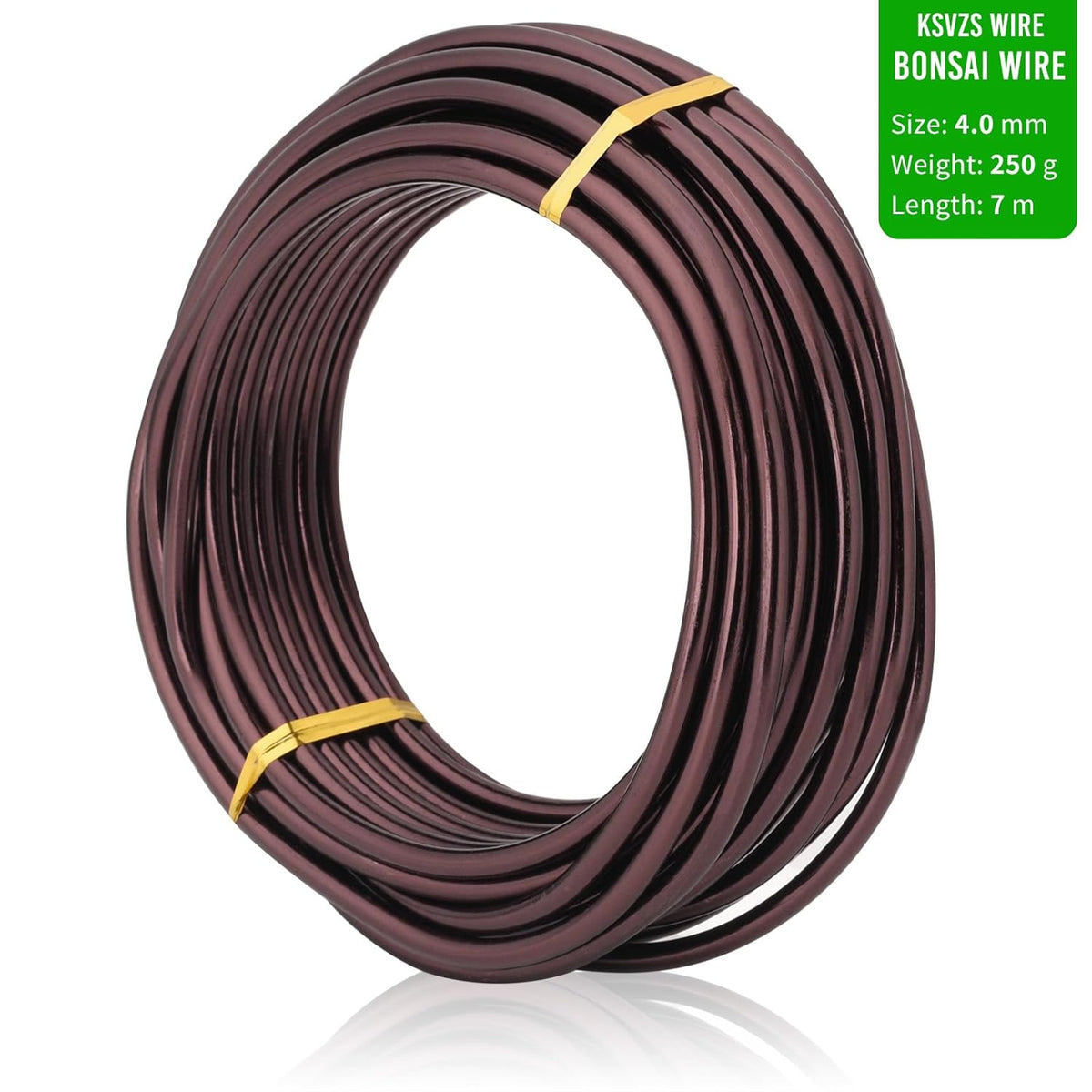 Bronze-4.0-Anodized Aluminum Bonsai Training Wire 250g Large Roll,Many Size to Choose,KSVZS