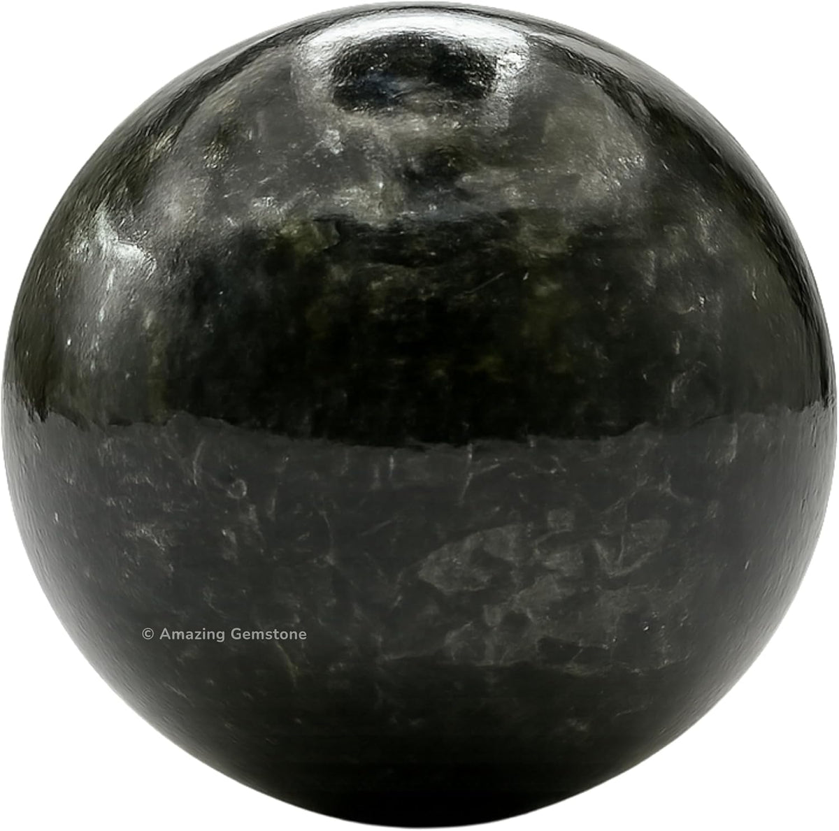 Amazing Gemstone Nuummite Crystal Ball with Stand - 2" Inches Crystal Sphere Meditation Balls for