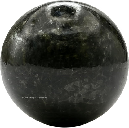 Amazing Gemstone Nuummite Crystal Ball with Stand - 2" Inches Crystal Sphere Meditation Balls for