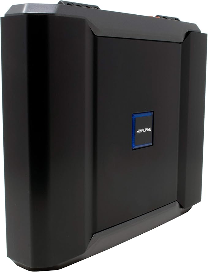 Alpine R-SB10V Pre-Loaded R-Series 10-inch Subwoofer Enclosure, Alpine R-A75M 750 Watt Mono