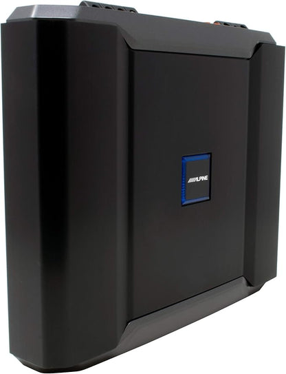 Alpine R-SB10V Pre-Loaded R-Series 10-inch Subwoofer Enclosure, Alpine R-A75M 750 Watt Mono
