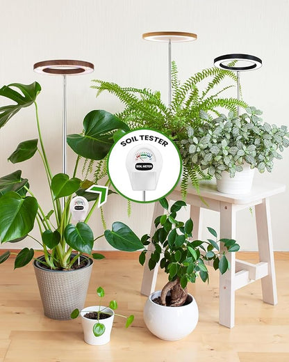 Plant Grow Light,yadoker LED Growing Light Full Spectrum for Indoor Plants, Paired with a Soil
