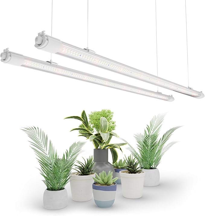 MARS HYDRO VG80, 4ft Led Grow Lights for Indoor Plants, 5000K Full Spectrum, 2x4 Coverage, IP65