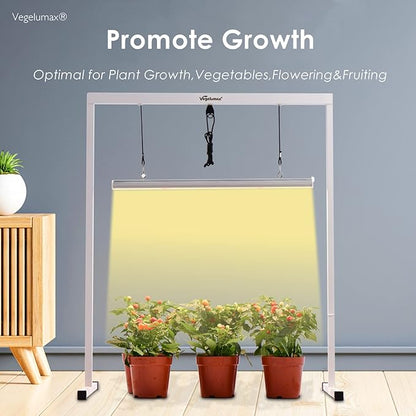 50W LED 2 feet Grow Light Lamp with Stand Rack CRI90+ for Horticulture Indoor Plant Growth Veg