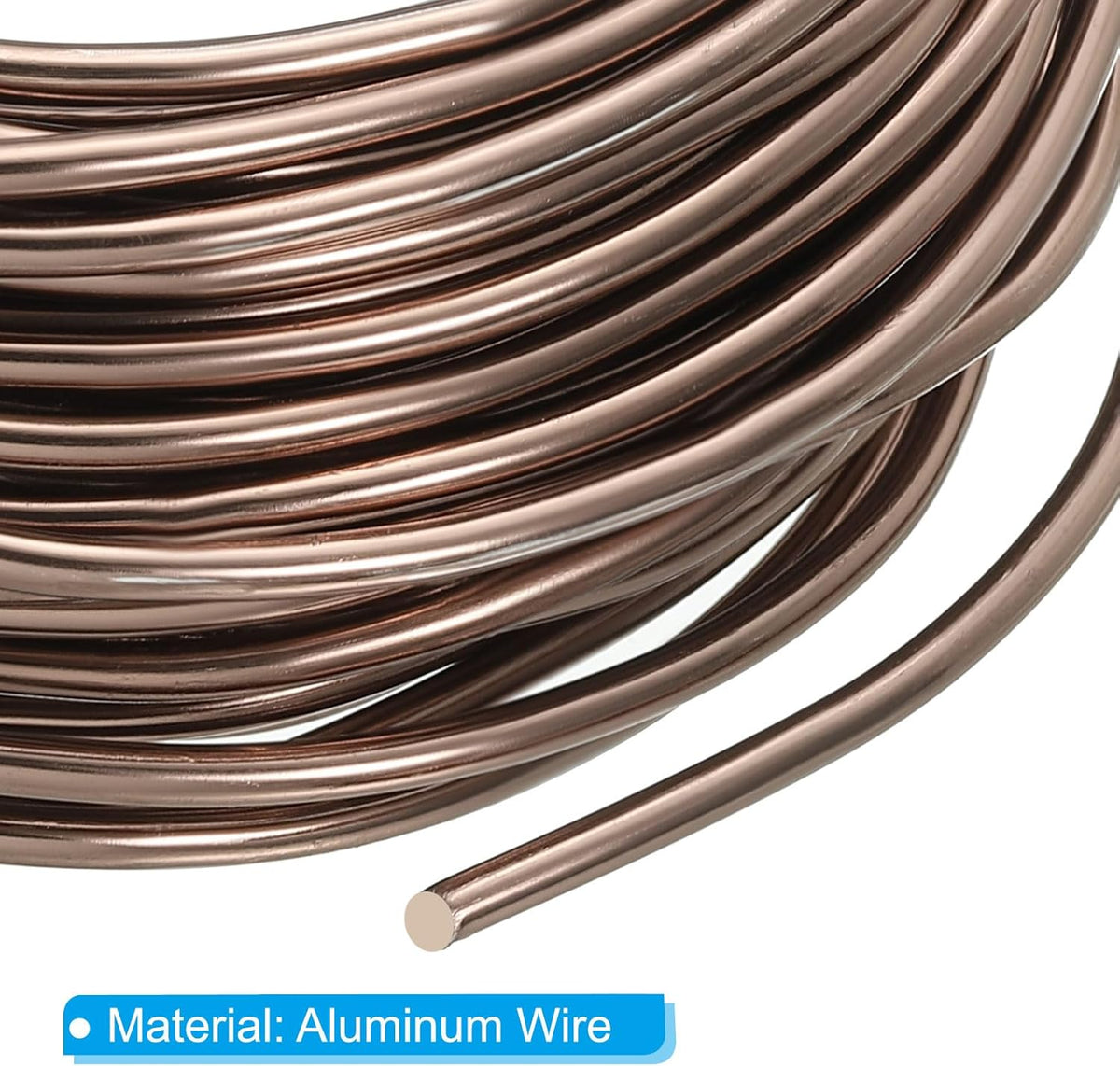 PATIKIL 3mm x 41ft Bonsai Training Wire,Floral Wire Stems Anodized Aluminum Tree Wire for Gardening