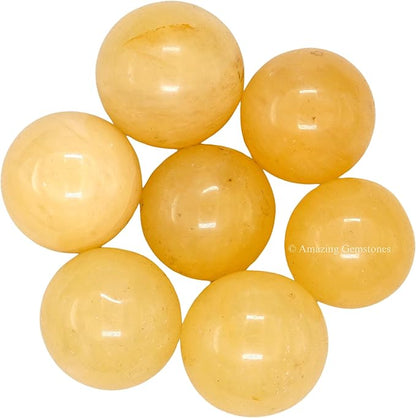 Amazing Gemstone Yellow Aventurine Crystal Ball - 1 Inches Crystal Sphere Meditation Balls for