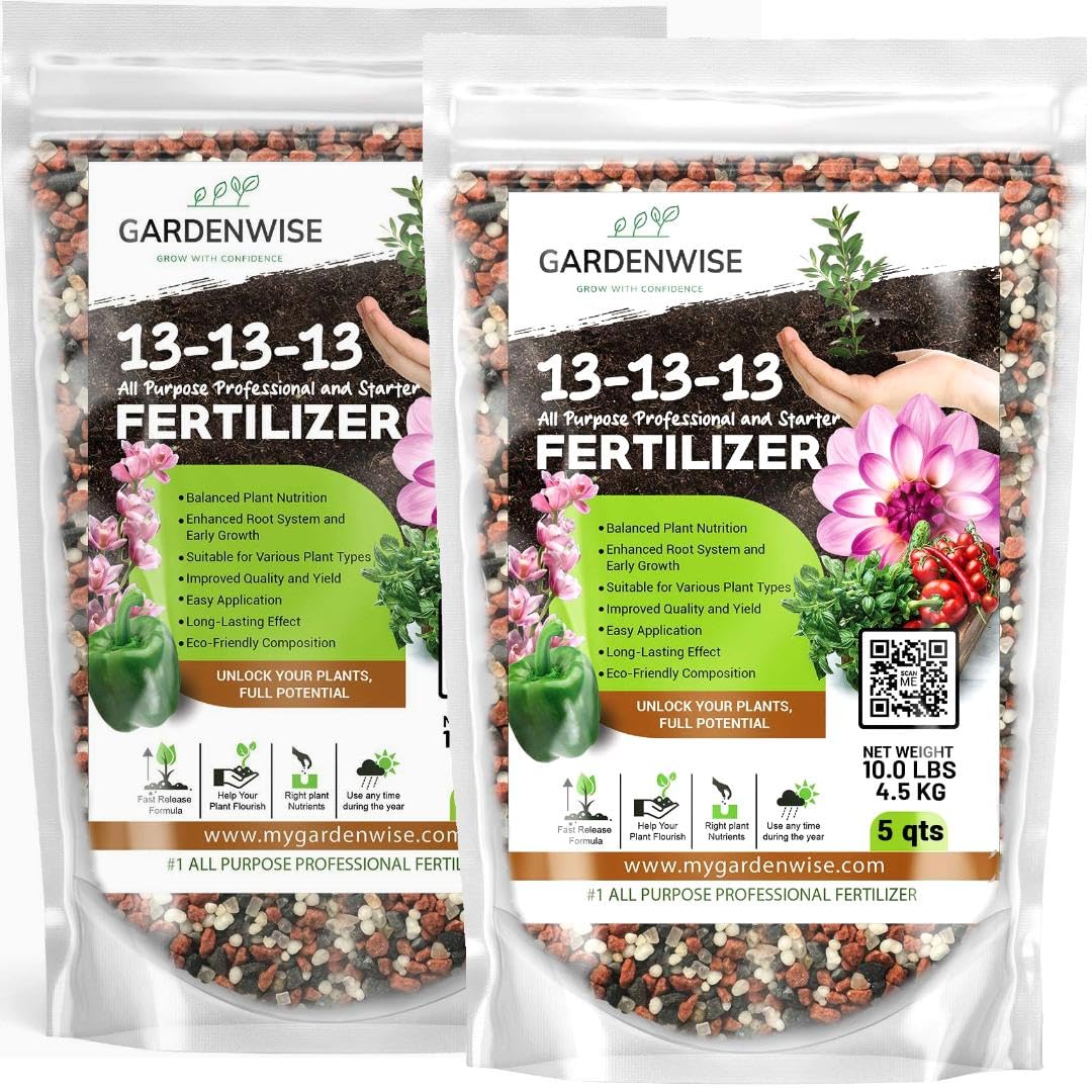 13-13-13 Slow Release Granular Fertilizer – All Purpose Plant Food 13 13 13 for Outdoor Grass