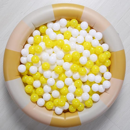 Ball Pit Balls for Kids, Plastic Refill 2.2 Inch Balls, 100 Pack, Bright Colors, Phthalate and BPA