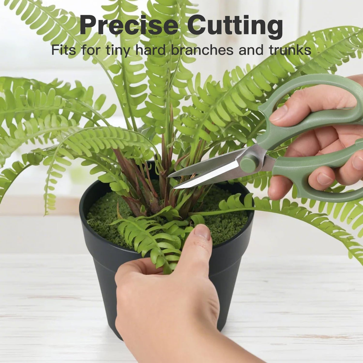 Housolution Flower Scissors, Strong Floral Shears, Premium Steel Pointed Garden Pruning Shears