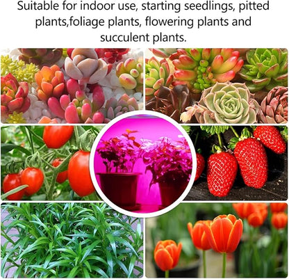 Mosthink LED Grow Light for Indoor Plants, 20W Grow Light Strips with Auto On/Off Timer, 48 LEDs /4