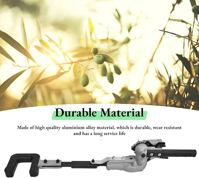 26mm Aluminium Alloy Fruit Picker Head, Olive Harvester Head, 9 Teeth Waste Picker Garden Grab