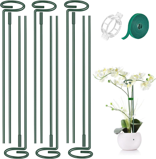 MAFONE 6 Pack 24inch Plant Support Stakes,Plant Stick for Two Sizes(12 or 24Inch) Garden Single
