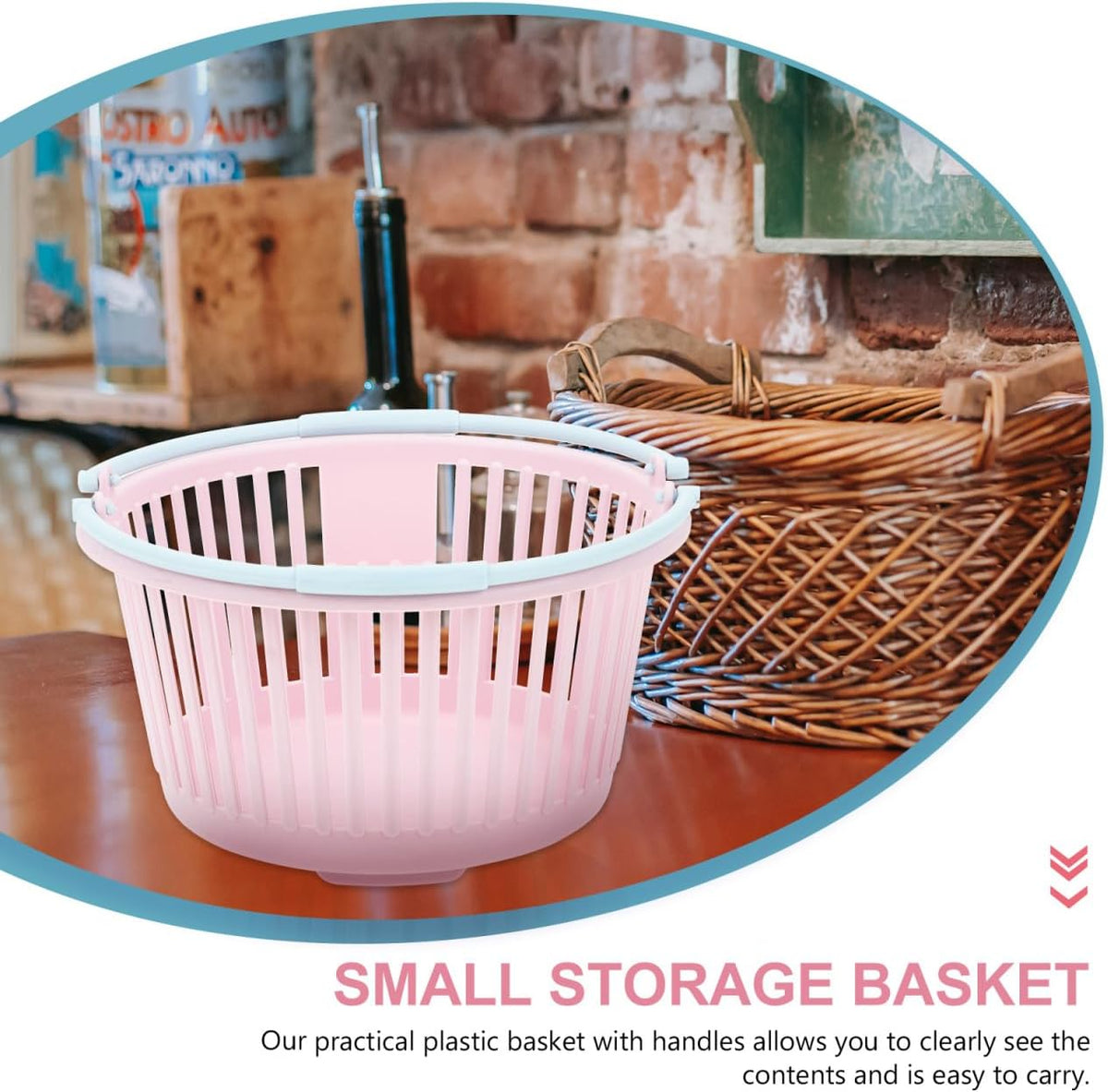 4pcs Portable Fruit Picking Baskets Ergonomic Handle Containers for Collecting Berries Cherries and