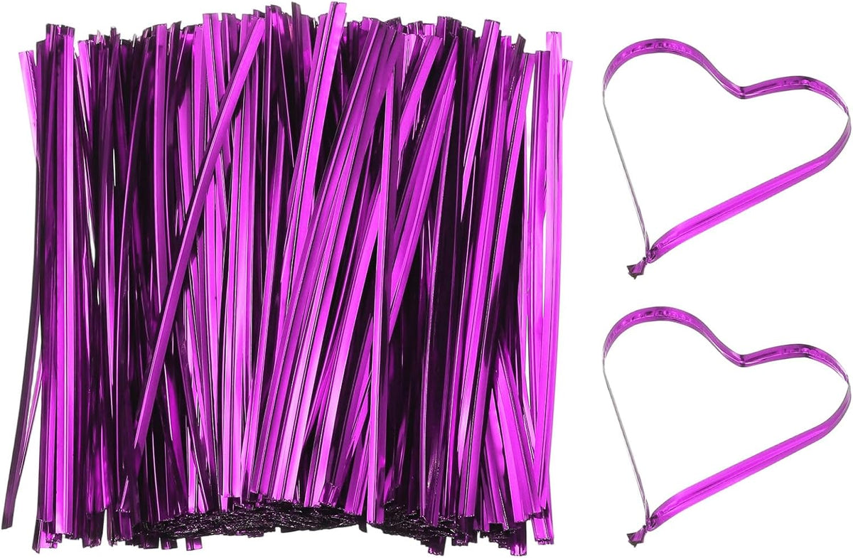 PATIKIL Bag Twist Ties 5 Inch, 800 Pcs Metallic Bread Ties for Treat Plastic Bags Gift Wrapping